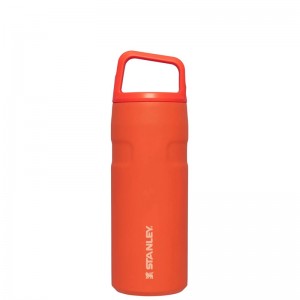 Stanley IceFlow™ Bottle with Cap and Carry+ Lid 16 OZ Orange | 6095-DQFNA