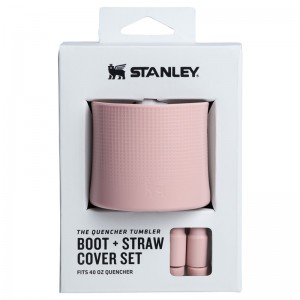 Stanley Quencher Boot and Straw Cover Set Rose | 8690-SPTQZ