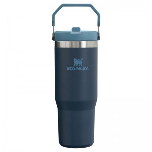 Stanley The IceFlow™ Flip Straw Tumbler 30 OZ Bleu Marine | 7315-SGTJF