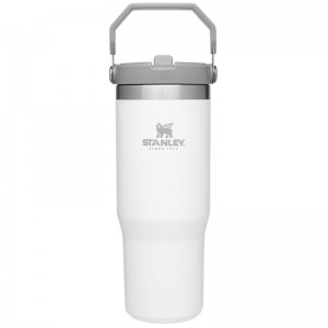 Stanley The IceFlow™ Flip Straw Tumbler 30 OZ Blanche | 4582-LRPET