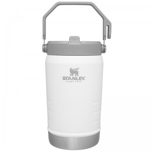 Stanley The IceFlow™ Flip Water Jug 40 OZ Blanche | 9165-KYCHU