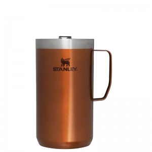 Stanley The Stay-Hot Camp Mugs 24 OZ Cuivre | 5841-YFMDK