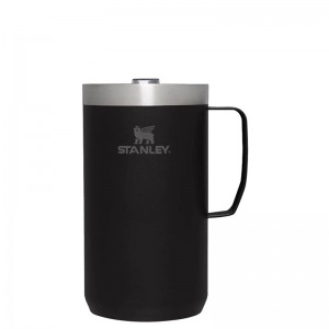 Stanley The Stay-Hot Camp Mugs 24 OZ Noir | 8652-WCYBU