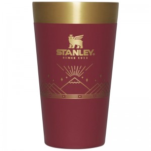 Stanley Winterscape Stacking Beer Pint 16 OZ Bordeaux | 2674-VKWZM