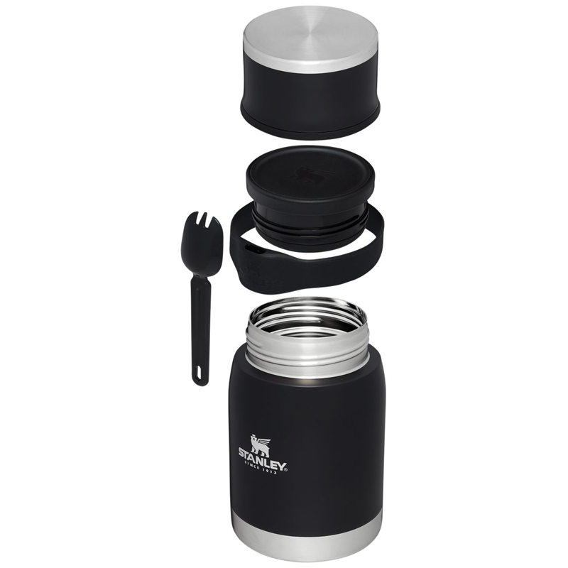 Stanley Adventure To-Go Food Jar + Spork 24 OZ Noir | 9547-DIETN