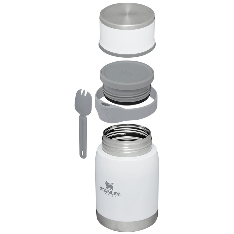 Stanley Adventure To-Go Food Jar + Spork 24 OZ Blanche | 4392-YCWJP