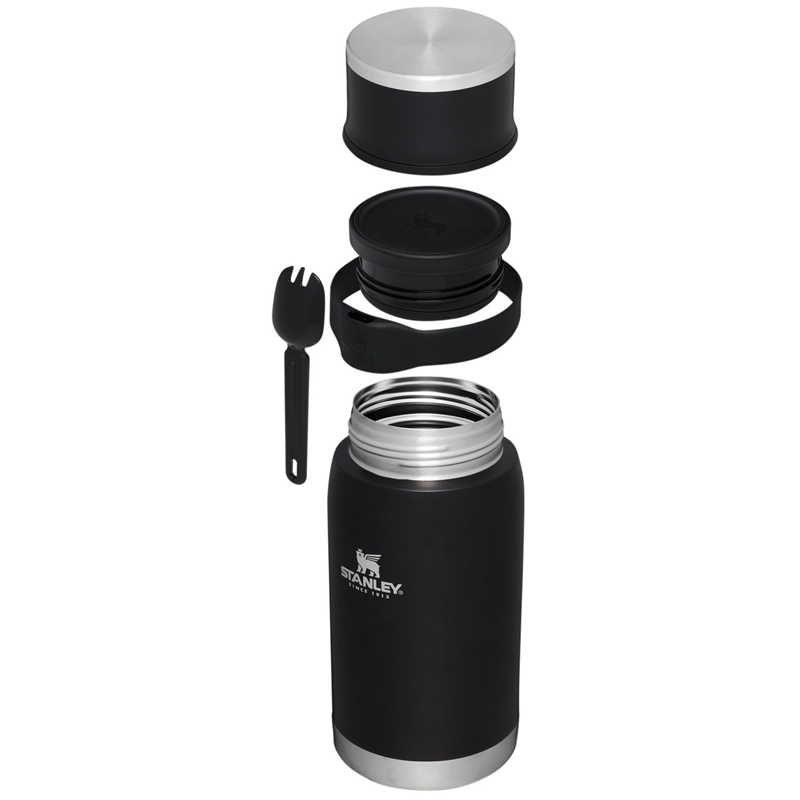 Stanley Adventure To-Go Food Jar + Spork 36 OZ Noir | 0456-QTHSA