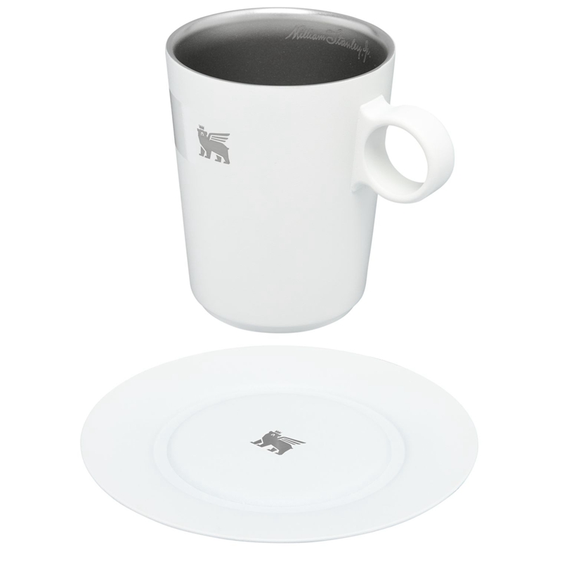 Stanley The Daybreak Café Latte Cup & Stillness Saucer Grise | 1308-NXRCU