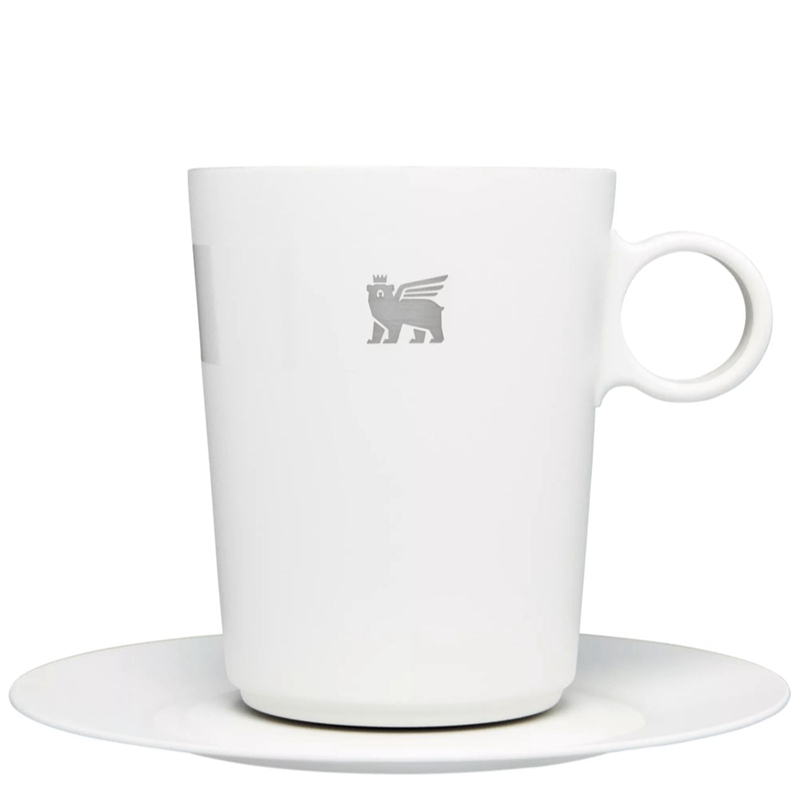 Stanley The Daybreak Café Latte Cup & Stillness Saucer Grise | 1308-NXRCU