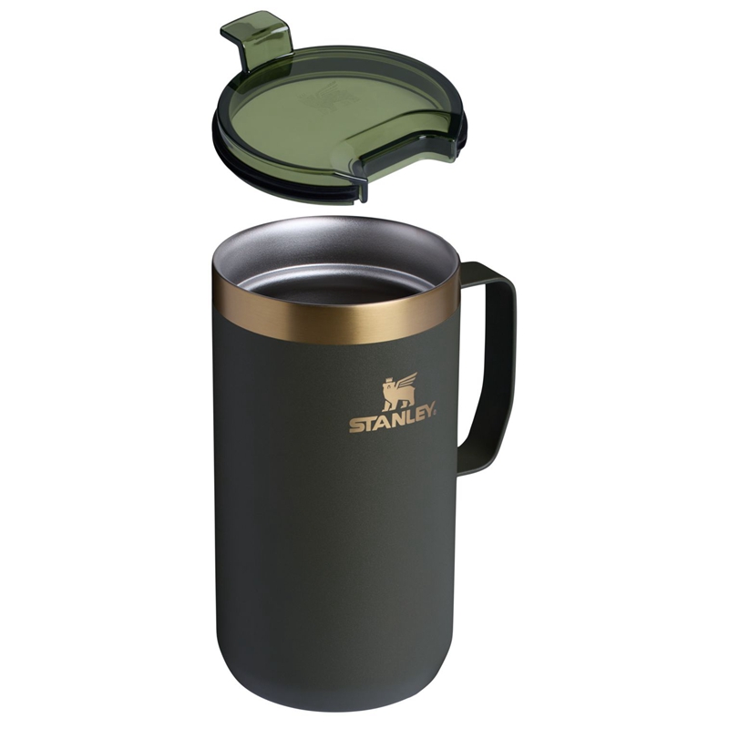 Stanley The Fall Refresh Stay Hot Camp Mugs 24 OZ Grise Vert | 4358-YGMAX