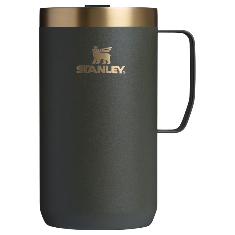 Stanley The Fall Refresh Stay Hot Camp Mugs 24 OZ Grise Vert | 4358-YGMAX