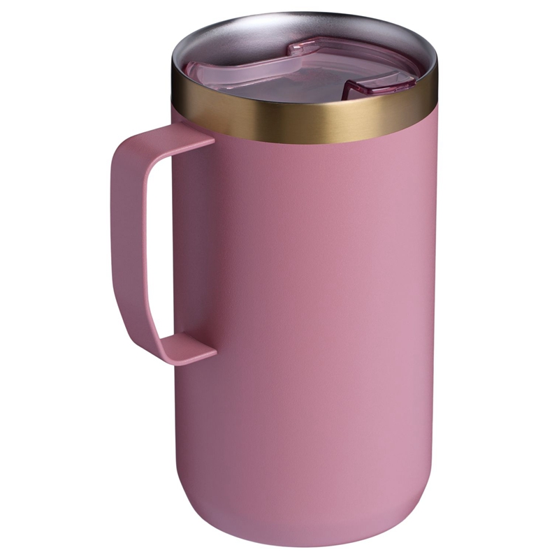 Stanley The Fall Refresh Stay Hot Camp Mugs 24 OZ Rose | 8903-JHMCP