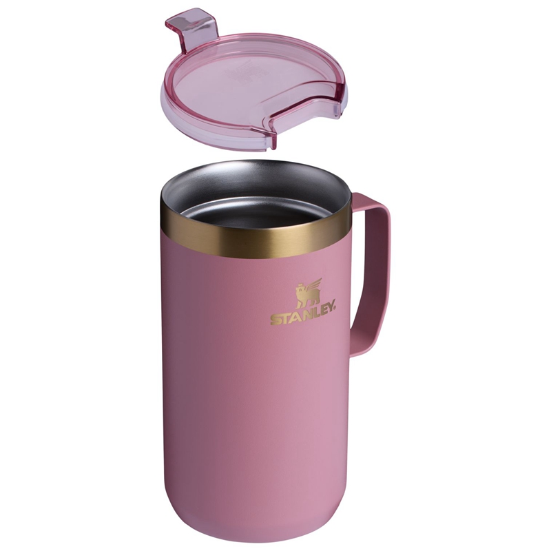 Stanley The Fall Refresh Stay Hot Camp Mugs 24 OZ Rose | 8903-JHMCP