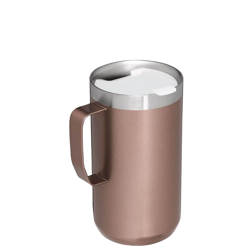 Stanley The Stay-Hot Camp Mugs 24 OZ Rose | 3824-PWJTZ