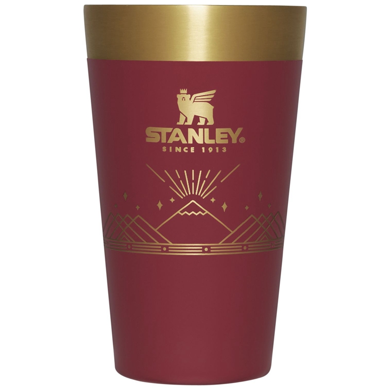 Stanley Winterscape Stacking Beer Pint 16 OZ Bordeaux | 2674-VKWZM